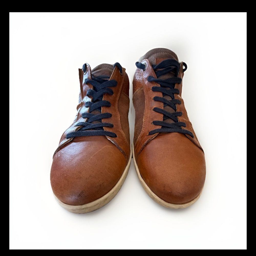 Bullboxer Gressyve Mens  Sneakers Lace Up Brown Leather Comfort Size 10